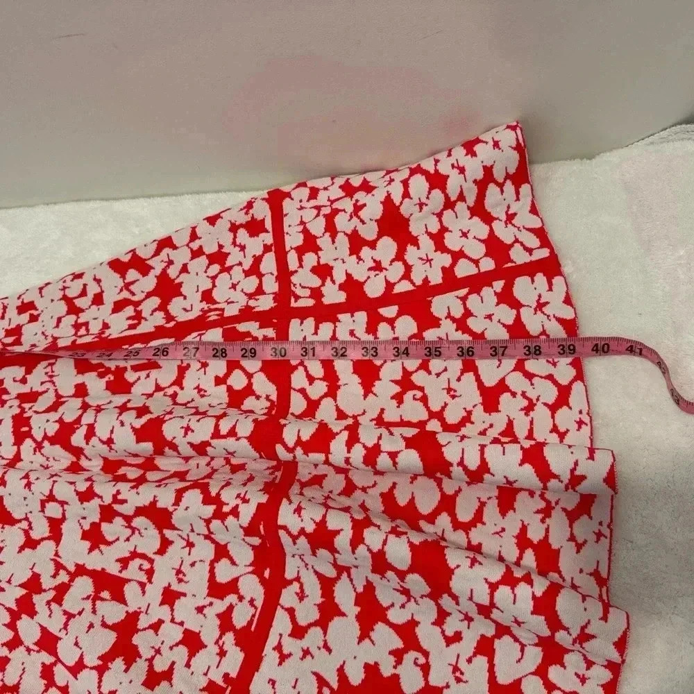 Kate Spade Floral Jacquard Knit Dress in Dive Right In Geranium Womens L - Picture 10 of 13